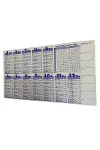 Statik Akıllı Kağıt Ingilizce Çarpım Tablosu 100x56 Cm-3
