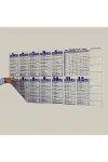 Statik Akıllı Kağıt Ingilizce Çarpım Tablosu 100x56 Cm-4