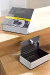 Gizli Kasa İngilizce Sözlüğü Kitap Görünümlü Anahtarlı Gizli Mini Çelik Kasa Kilitli-3