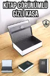 Gizli Kasa İngilizce Sözlüğü Kitap Görünümlü Anahtarlı Gizli Mini Çelik Kasa Kilitli-1