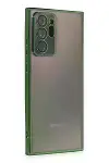 Samsung Galaxy Note 20 Ultra Kılıf Razer Lensli Silikon - Yeşil-1
