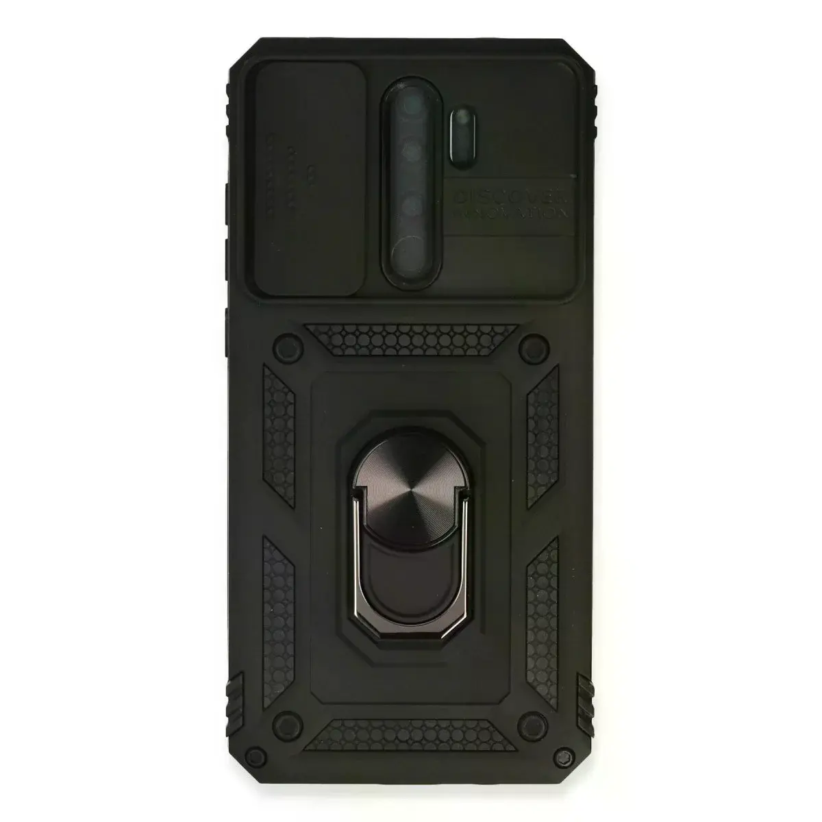 Xiao Red Note 8 Pro Kılıf Pars Lens Yüzüklü Silikon - Siyah