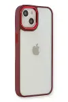 Apple iPhone 14 Plus Kılıf Dora Kapak - Kırmızı-1