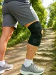 Açık Patella Ligamentli Dizlik Yan Destekli Esnek Ayarlanabilir Diz Desteği-3