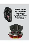 Kablosuz Bluetooth Gang Kulaklık Suya Dayanıklı Yeni Nesil-7
