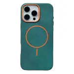 Joko Apple İphone 15 Pro Max Luno Deri Magsafe Kapak - Yeşil-1