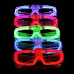 Kırmızı LED Işıklı Parti Gözlüğü 3 Modlu – Glow - Gece Eğlence Gözlüğü-4