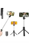 Tripod Selfie Çubuğu Bluetooth Kumandalı Kablosuz Led Işıklı-4