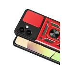 Samsung Galaxy A07 4g Pars Lens Yüzüklü Silikon - Kırmızı-2