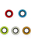 Apple iPhone 11 Neon Fosforlu Kamera Lens - Turuncu-2