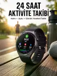 Akıllı Saat Bluetooth Bağlantılı Amoled Ekran Uyku ve Sağlık Takibi Yeni Nesil-1
