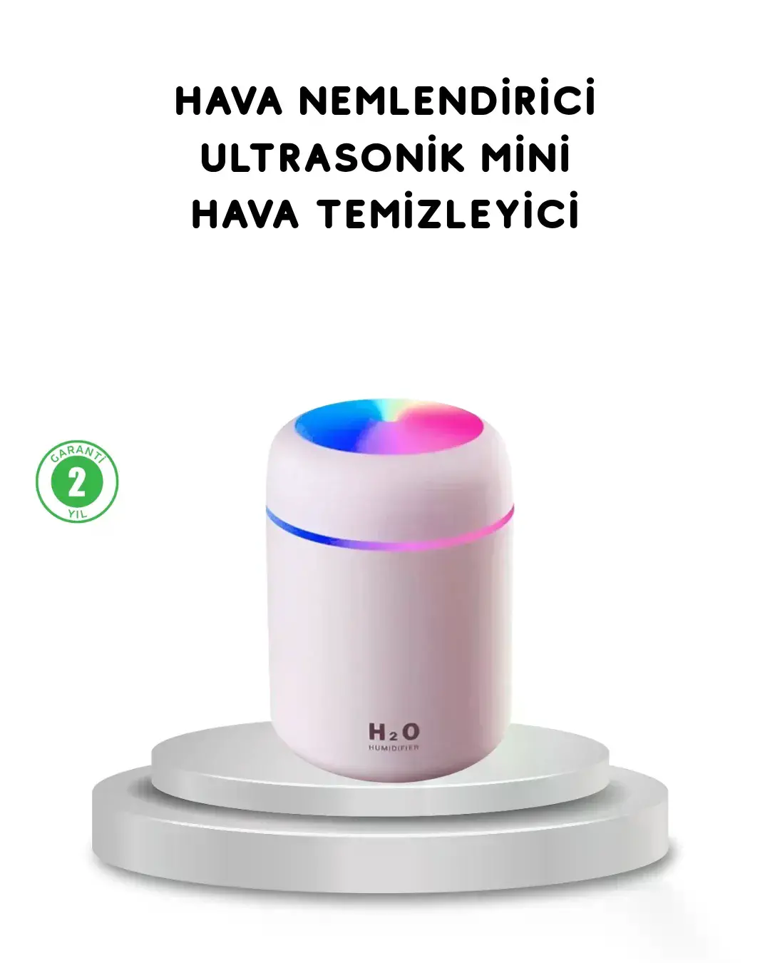 USB Bağlantılı LED Işıklı Hava Nemlendirici – Sessiz ve Kullanıcı Dostu Tasarım