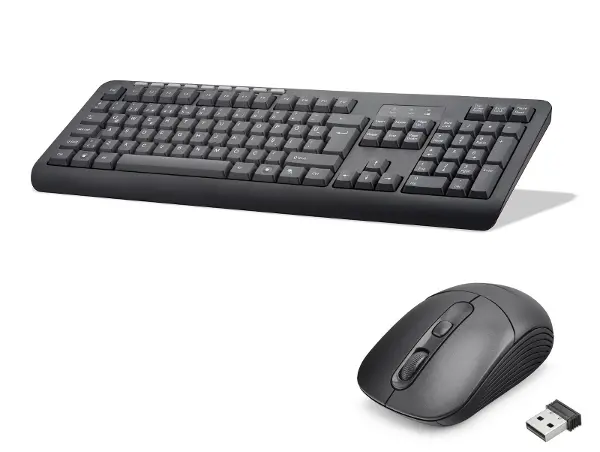 Kablosuz Klavye Mouse Seti 2.4 Ghz Siyah HK6800