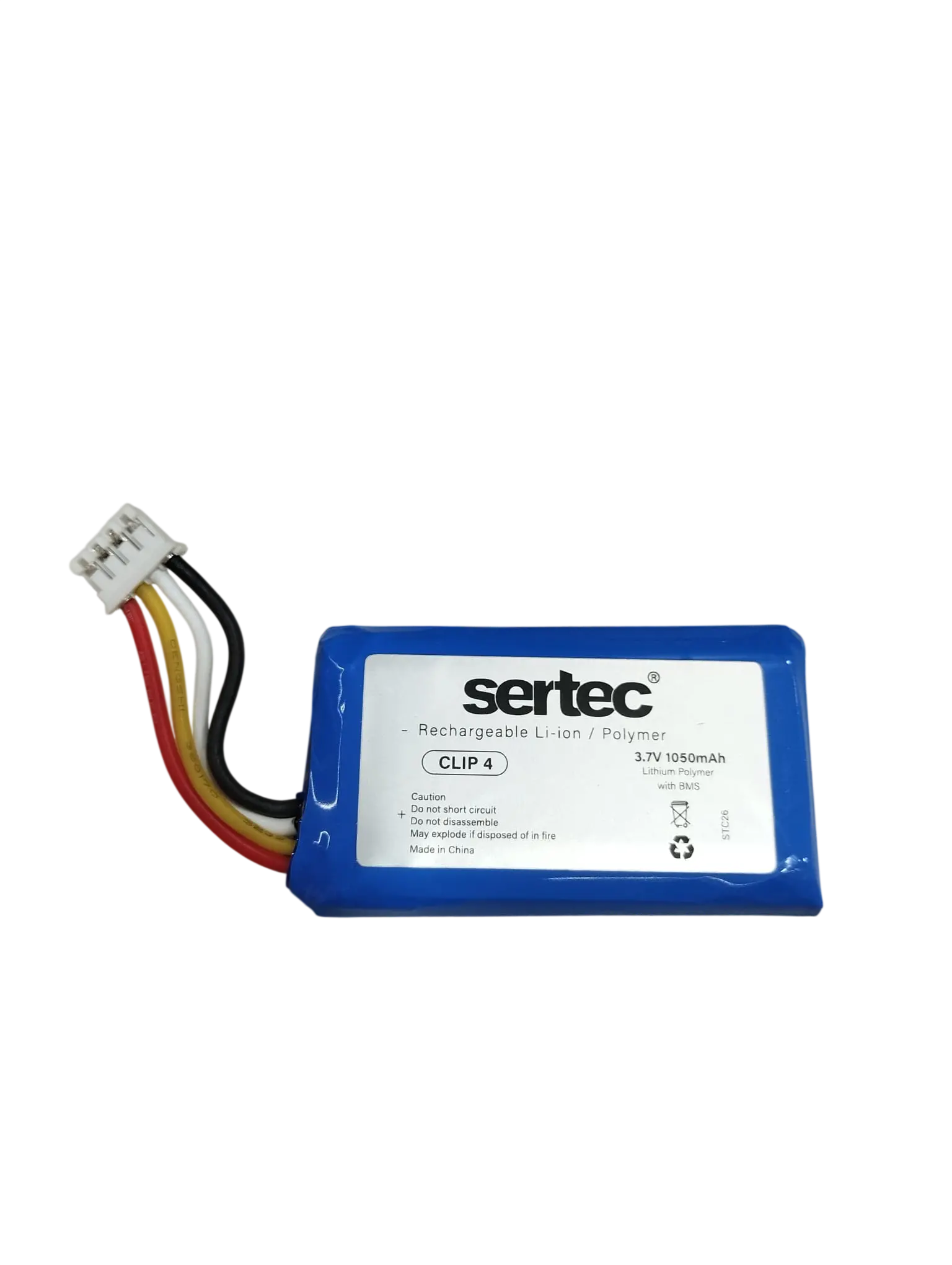 Clip 4 uyumlu 3.7v 1050 mah Soketli Batarya