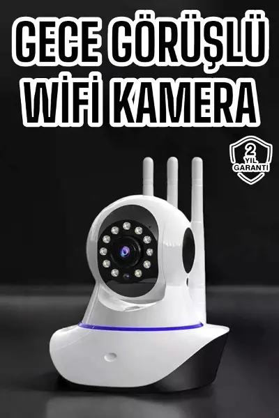 Ev Kamerası Wifi Kamerası Video Kayıt Çift Yönlü Hareket Sensörü Bebek