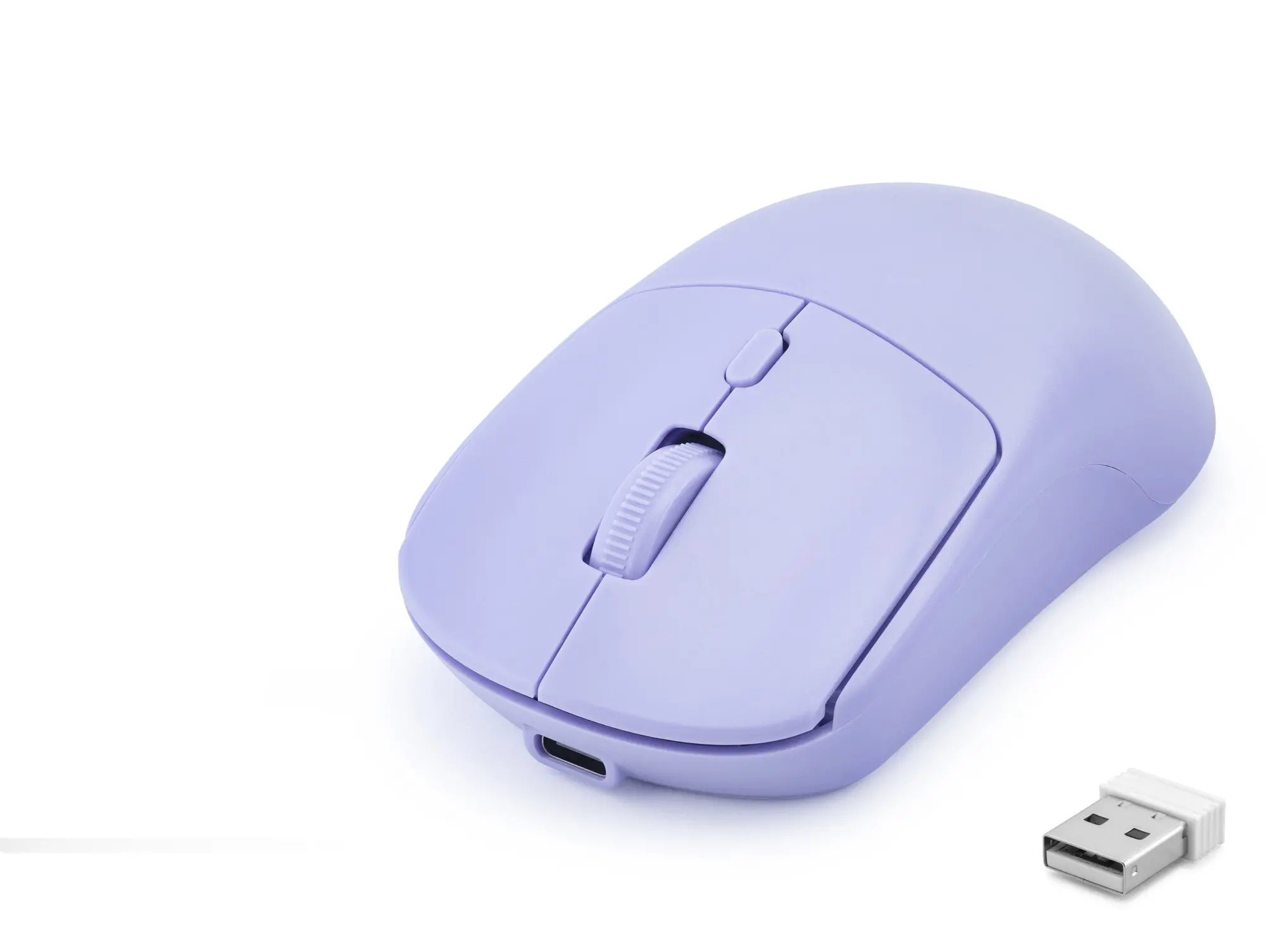 Dual Mode Şarjlı Kablosuz Mouse 2.4 Ghz Bluetooth 5.0 4000 Dpı Lila HDX3415L