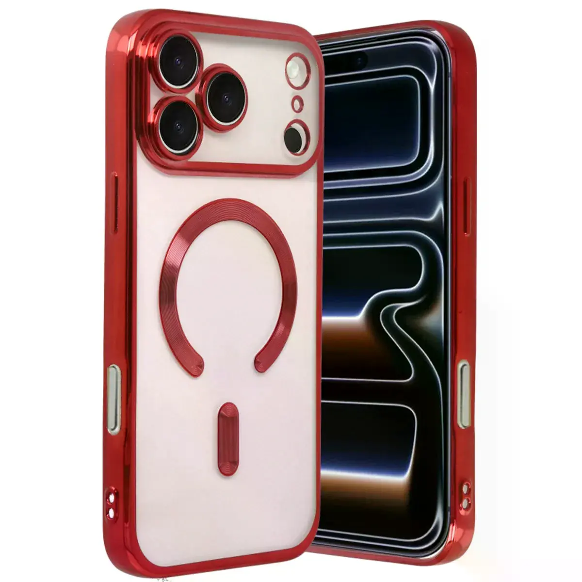 Apple İphone 17 Pro Kross Magneticsafe Kapak - Kırmızı