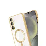Samsung Galaxy A54 5g Kross Magneticsafe Kapak - Gold-3