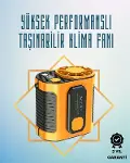 Yüksek Hızlı Mini Klima Fan – 11 m/s Rüzgar Gücü, 100 Hız Ayarı-1