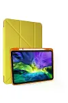 Apple iPad Pro 11 (2018) Kılıf Kalemlikli Mars Tablet Kılıfı - Açık Sarı-1
