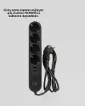 Led Anahtarlı Akım Korumalı Çoklu Priz 4 Priz 3 USB Girişli-4