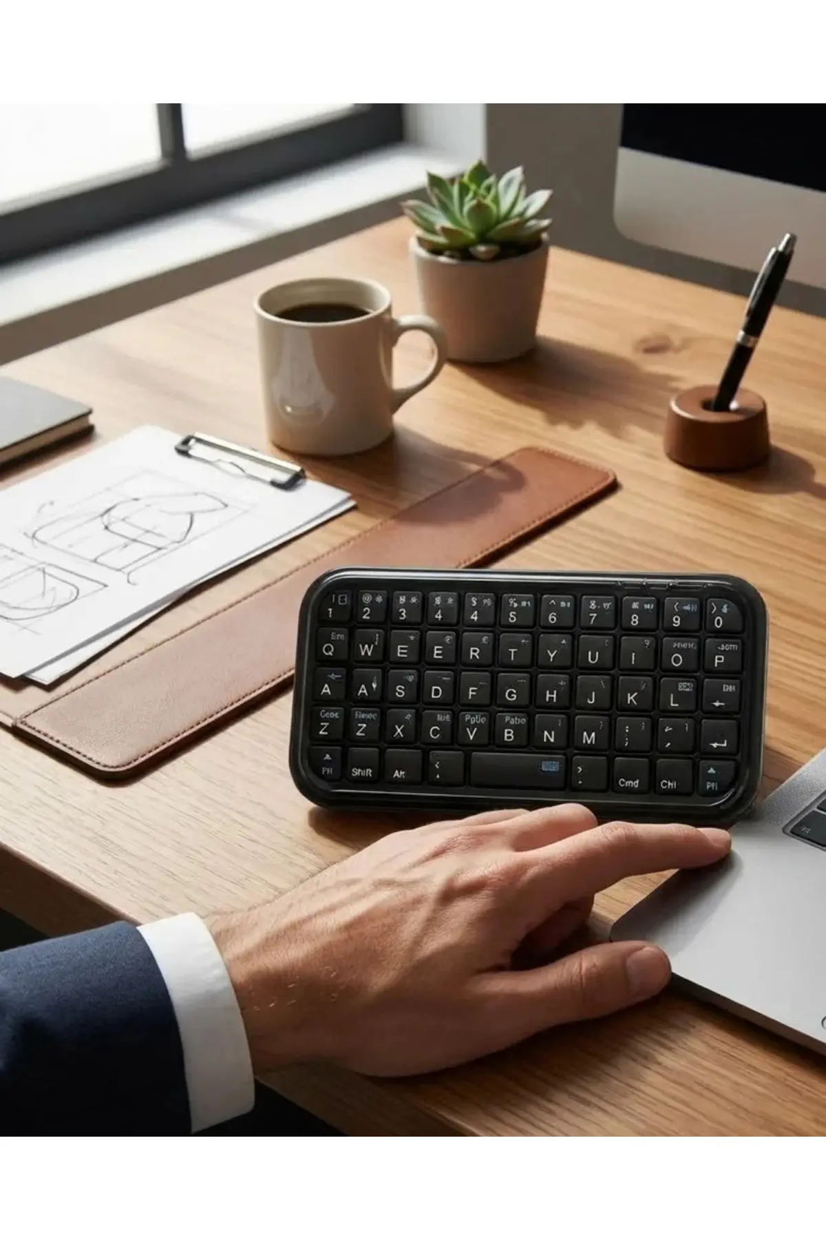 Kablosuz Mini Bluetooth Klavye Telefon Tablet PC Uyumlu