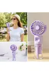 4 Kademeli Spreyli Şarjlı El Fanı – Boyuna Asılabilir USB Şarjlı Taşınabilir Mini Fan F4-2