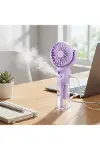4 Kademeli Spreyli Şarjlı El Fanı – Boyuna Asılabilir USB Şarjlı Taşınabilir Mini Fan F4-4