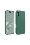 Apple iPhone 16 Plus Kılıf First Silikon - Koyu Yeşil-1
