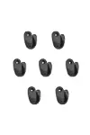 Büyük Tekli Fincan Askı, Dekor Askısı - Siyah, 100 Adet, 12x23x30 Mm-2