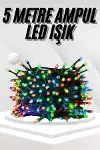 Ledli Fişli Led Dekor Lambası 5M RGB Yılbaşı Ağacı Işığı-4