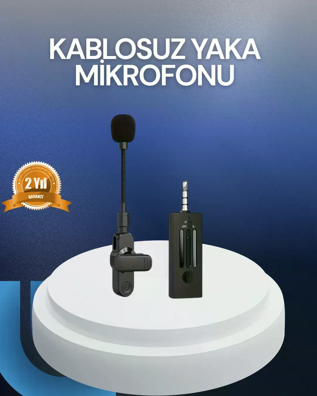 Profesyonel Ses Kayıt İçin Kablosuz Mini Yaka krofonu