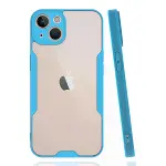 Apple iPhone 14 Plus Kılıf Platin Silikon - Mavi-5