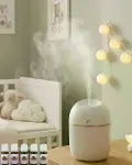 Kompakt Mini Hava Nemlendirici 5 Esans Hediyeli LED Işıklı USB Aromaterapi Cihazı-1