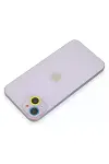 Apple iPhone 13 Mini Renkli Kamera Lens Koruma Cam - Sarı-Mavi-2