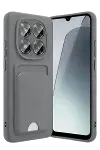 Xiao Red Note 15 Pro 5G Kelvin Kartvizitli Silikon - Gri-2