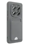 Xiao Red Note 15 Pro 5G Kelvin Kartvizitli Silikon - Gri-4