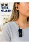 Klipsli Bluetooth Kulaklık Kısa Kablolu Tek Kulaklık Taşınabilir Günlük Kullanım-1