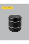 Taşınabilir Silindir Tasarım Bluetooth 5.0 Hoparlör Yüksek Bas Performanslı Yeni Nesil-4
