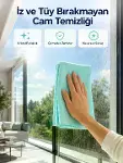Çok Amaçlı Mikrofiber Cam Bezi Cam Ayna Duşakabin ve Parlak Yüzey Temizlik Bezi-2