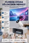 Taşınabilir Projeksiyon Cihazı 4K Destekli Wi-Fi Kablosuz Ekran Yansıtma-1