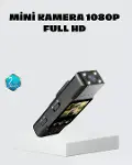 Mini Güvenlik Kamerası 1080P 3MP Fotoğraf 180° Ayarlanabilir Lens USB Şarjlı-1