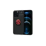 Apple iPhone 13 Pro Kılıf Range Yüzüklü Silikon - Siyah-Kırmızı-2