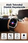 Akıllı Saat Kol Saati Android ve İOS Uyumlu Nabız Ölçer Sesli Asistan-1