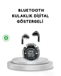 Bluetooth 5.3 Kablosuz Kulaklık HiFi Stereo ve Ekstra Bass Dijital Ekranlı-2