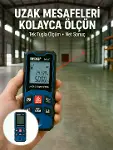 Profesyonel Lazer Metre Hassas Ölçüm ve Dijital Ekran Yeni Nesil-1