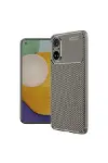 Realme 12 Lite Kılıf Auto Focus Karbon Kapak - Gri-1