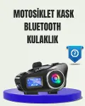 IP65 Suya Dayanıklı Kask Bluetooth Kulaklık LCD Ekranlı-1