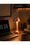 Modern Bronz Mantar Masa Lambası LED Dokunmatik Dekoratif Aydınlatma-1