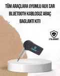 Araç İçi Bluetooth AUX Adaptörü ve Telefon Görüşme Cihazı-1